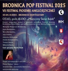 Brodnica Pop Festival 2025 w Brodnickim Domu Kultury